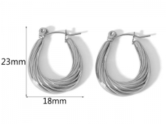 HY Wholesale Jewelry Popular Earrings 316L Stainless Steel Earrings Jewelry-HY0158E0322