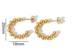 HY Wholesale Jewelry Popular Earrings 316L Stainless Steel Earrings Jewelry-HY0158E0097