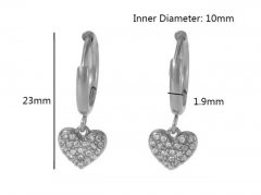 HY Wholesale Jewelry Popular Earrings 316L Stainless Steel Earrings Jewelry-HY0158E0740