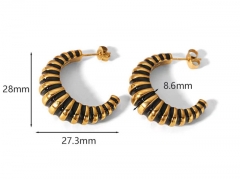 HY Wholesale Jewelry Popular Earrings 316L Stainless Steel Earrings Jewelry-HY0158E0768