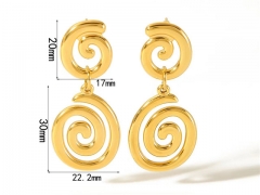 HY Wholesale Jewelry Popular Earrings 316L Stainless Steel Earrings Jewelry-HY0158E0027