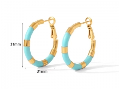 HY Wholesale Jewelry Popular Earrings 316L Stainless Steel Earrings Jewelry-HY0158E0187