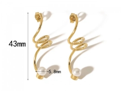 HY Wholesale Jewelry Popular Earrings 316L Stainless Steel Earrings Jewelry-HY0158E0671