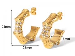 HY Wholesale Jewelry Popular Earrings 316L Stainless Steel Earrings Jewelry-HY0158E0780