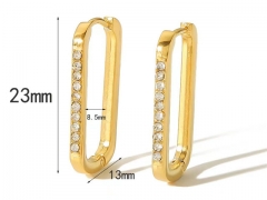 HY Wholesale Jewelry Popular Earrings 316L Stainless Steel Earrings Jewelry-HY0158E0659