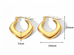 HY Wholesale Jewelry Popular Earrings 316L Stainless Steel Earrings Jewelry-HY0158E0060