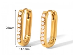 HY Wholesale Jewelry Popular Earrings 316L Stainless Steel Earrings Jewelry-HY0158E0341