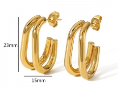 HY Wholesale Jewelry Popular Earrings 316L Stainless Steel Earrings Jewelry-HY0158E0235