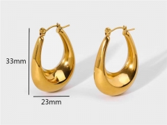 HY Wholesale Jewelry Popular Earrings 316L Stainless Steel Earrings Jewelry-HY0158E0366