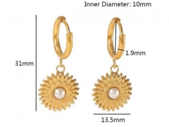 HY Wholesale Jewelry Popular Earrings 316L Stainless Steel Earrings Jewelry-HY0158E0561