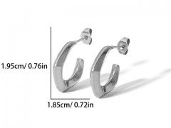 HY Wholesale Jewelry Popular Earrings 316L Stainless Steel Earrings Jewelry-HY0158E0631