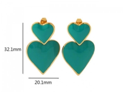 HY Wholesale Jewelry Popular Earrings 316L Stainless Steel Earrings Jewelry-HY0158E0005