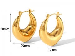 HY Wholesale Jewelry Popular Earrings 316L Stainless Steel Earrings Jewelry-HY0158E0607