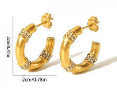 HY Wholesale Jewelry Popular Earrings 316L Stainless Steel Earrings Jewelry-HY0158E0337