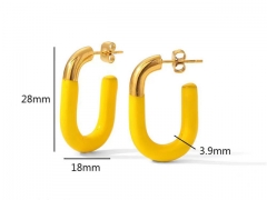 HY Wholesale Jewelry Popular Earrings 316L Stainless Steel Earrings Jewelry-HY0158E0186