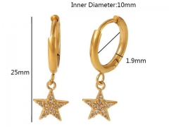 HY Wholesale Jewelry Popular Earrings 316L Stainless Steel Earrings Jewelry-HY0158E0743