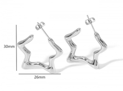 HY Wholesale Jewelry Popular Earrings 316L Stainless Steel Earrings Jewelry-HY0158E0285