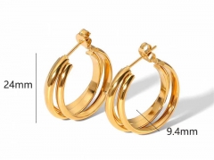 HY Wholesale Jewelry Popular Earrings 316L Stainless Steel Earrings Jewelry-HY0158E0594