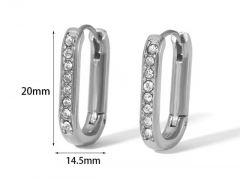 HY Wholesale Jewelry Popular Earrings 316L Stainless Steel Earrings Jewelry-HY0158E0340