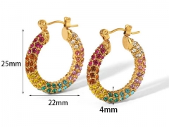 HY Wholesale Jewelry Popular Earrings 316L Stainless Steel Earrings Jewelry-HY0158E0592