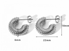 HY Wholesale Jewelry Popular Earrings 316L Stainless Steel Earrings Jewelry-HY0158E0073