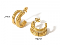 HY Wholesale Jewelry Popular Earrings 316L Stainless Steel Earrings Jewelry-HY0158E0152