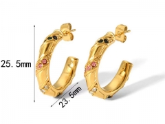 HY Wholesale Jewelry Popular Earrings 316L Stainless Steel Earrings Jewelry-HY0158E0652