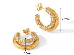 HY Wholesale Jewelry Popular Earrings 316L Stainless Steel Earrings Jewelry-HY0158E0796