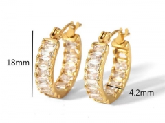 HY Wholesale Jewelry Popular Earrings 316L Stainless Steel Earrings Jewelry-HY0158E0629