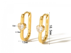 HY Wholesale Jewelry Popular Earrings 316L Stainless Steel Earrings Jewelry-HY0158E0142