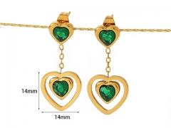 HY Wholesale Jewelry Popular Earrings 316L Stainless Steel Earrings Jewelry-HY0158E0445