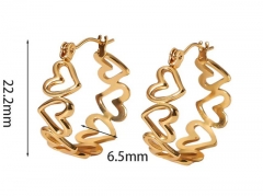 HY Wholesale Jewelry Popular Earrings 316L Stainless Steel Earrings Jewelry-HY0158E0448