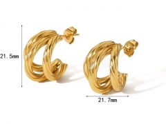 HY Wholesale Jewelry Popular Earrings 316L Stainless Steel Earrings Jewelry-HY0158E0202