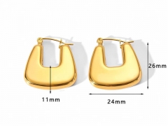 HY Wholesale Jewelry Popular Earrings 316L Stainless Steel Earrings Jewelry-HY0158E0056