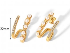 HY Wholesale Jewelry Popular Earrings 316L Stainless Steel Earrings Jewelry-HY0158E0597