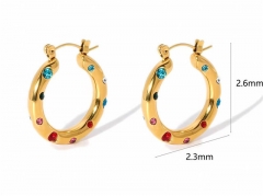 HY Wholesale Jewelry Popular Earrings 316L Stainless Steel Earrings Jewelry-HY0158E0779