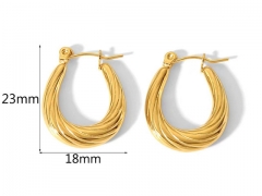 HY Wholesale Jewelry Popular Earrings 316L Stainless Steel Earrings Jewelry-HY0158E0321