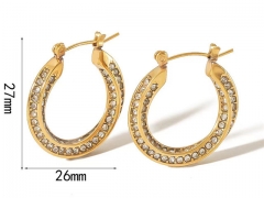 HY Wholesale Jewelry Popular Earrings 316L Stainless Steel Earrings Jewelry-HY0158E0501