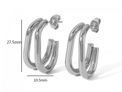 HY Wholesale Jewelry Popular Earrings 316L Stainless Steel Earrings Jewelry-HY0158E0239