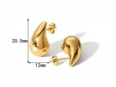 HY Wholesale Jewelry Popular Earrings 316L Stainless Steel Earrings Jewelry-HY0158E0017