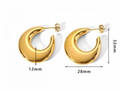 HY Wholesale Jewelry Popular Earrings 316L Stainless Steel Earrings Jewelry-HY0158E0059