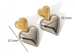 HY Wholesale Jewelry Popular Earrings 316L Stainless Steel Earrings Jewelry-HY0158E0010