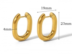 HY Wholesale Jewelry Popular Earrings 316L Stainless Steel Earrings Jewelry-HY0158E0616