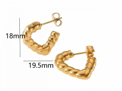 HY Wholesale Jewelry Popular Earrings 316L Stainless Steel Earrings Jewelry-HY0158E0092