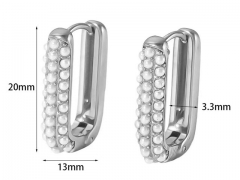 HY Wholesale Jewelry Popular Earrings 316L Stainless Steel Earrings Jewelry-HY0158E0548