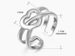 HY Wholesale Popular Rings Jewelry Stainless Steel 316L Rings-HY0159R0856