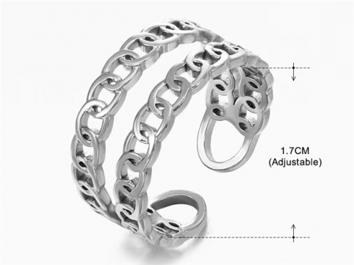 HY Wholesale Popular Rings Jewelry Stainless Steel 316L Rings-HY0159R0756