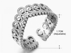 HY Wholesale Popular Rings Jewelry Stainless Steel 316L Rings-HY0159R0437