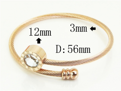 HY Wholesale Bangles Jewelry Stainless Steel 316L Popular Bangle-HY38B0918HIV