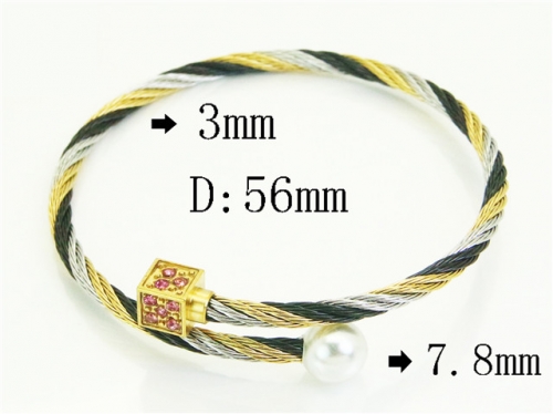 HY Wholesale Bangles Jewelry Stainless Steel 316L Popular Bangle-HY38B0902HKA